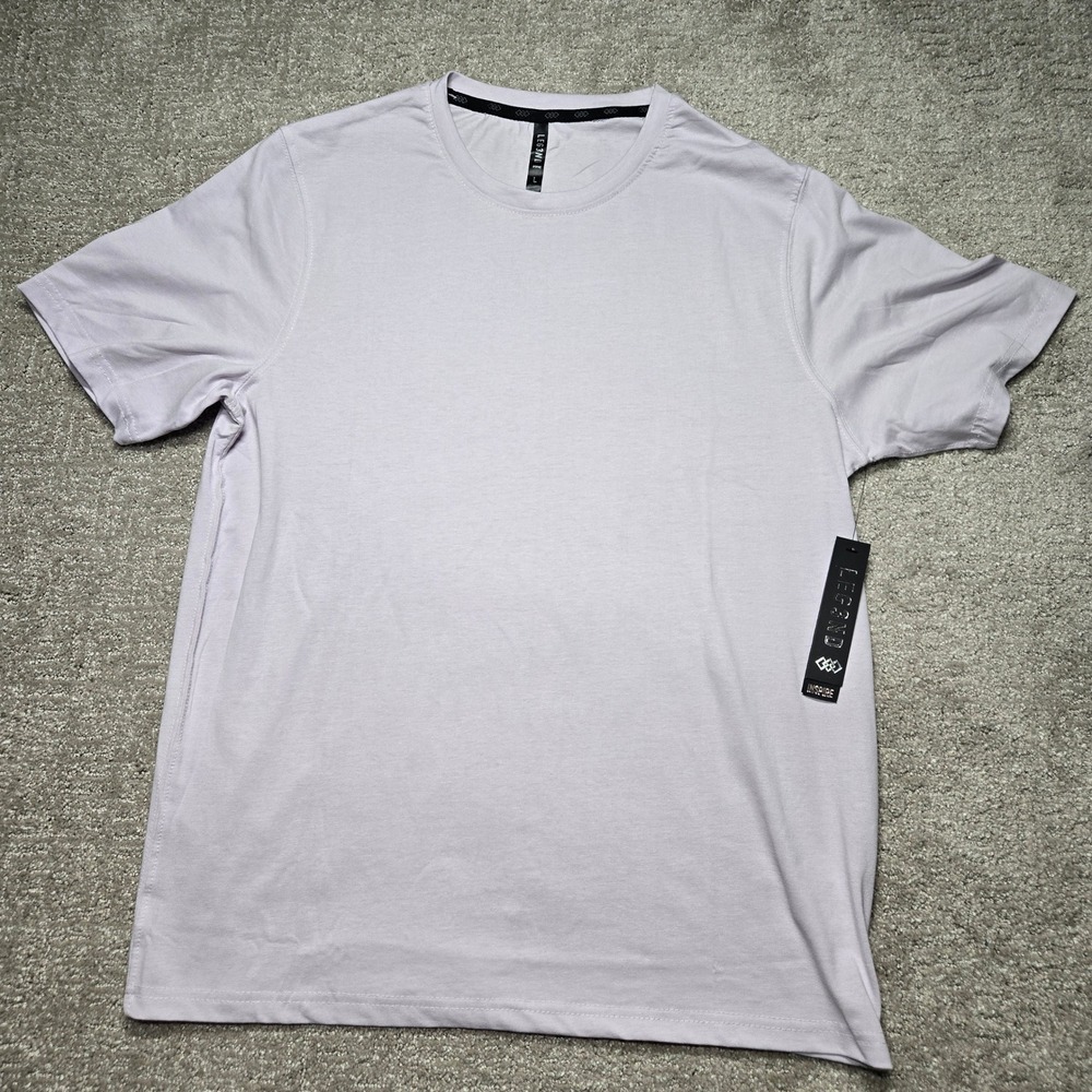 LEG3ND Inspire Mens Lavender Purple Short Sleeve Crew Neck T-Shirt NWT Size L